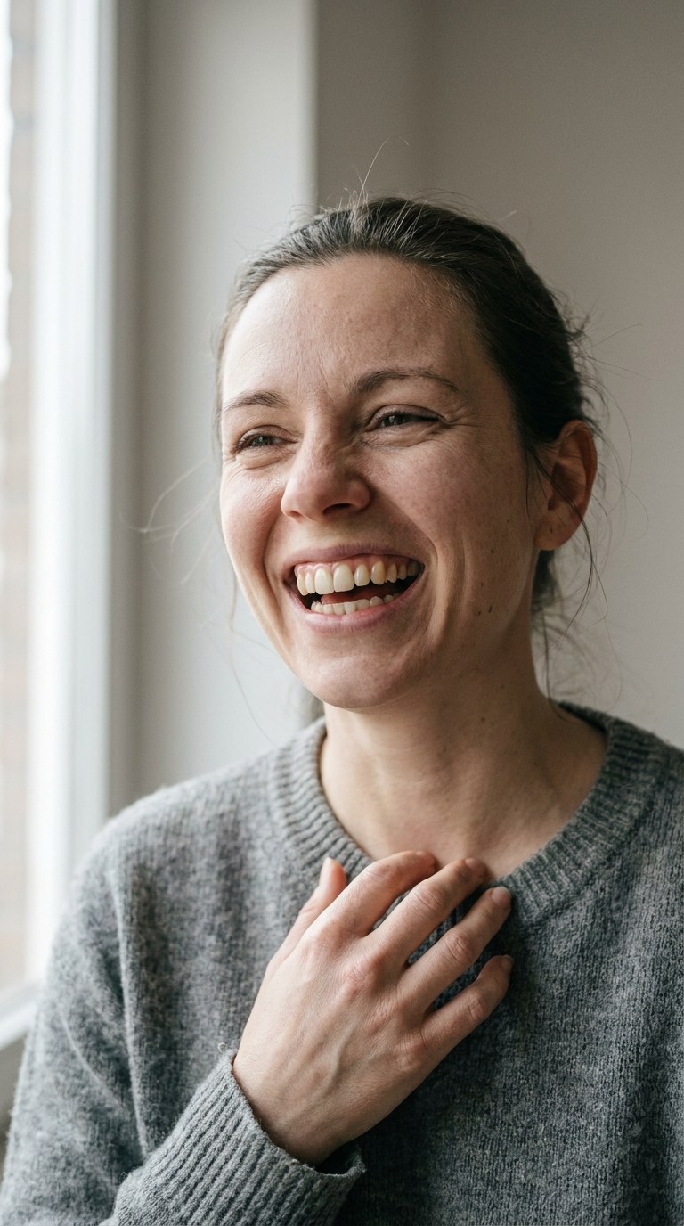 A genuine smile after a smile makeover consultation at ANEWU