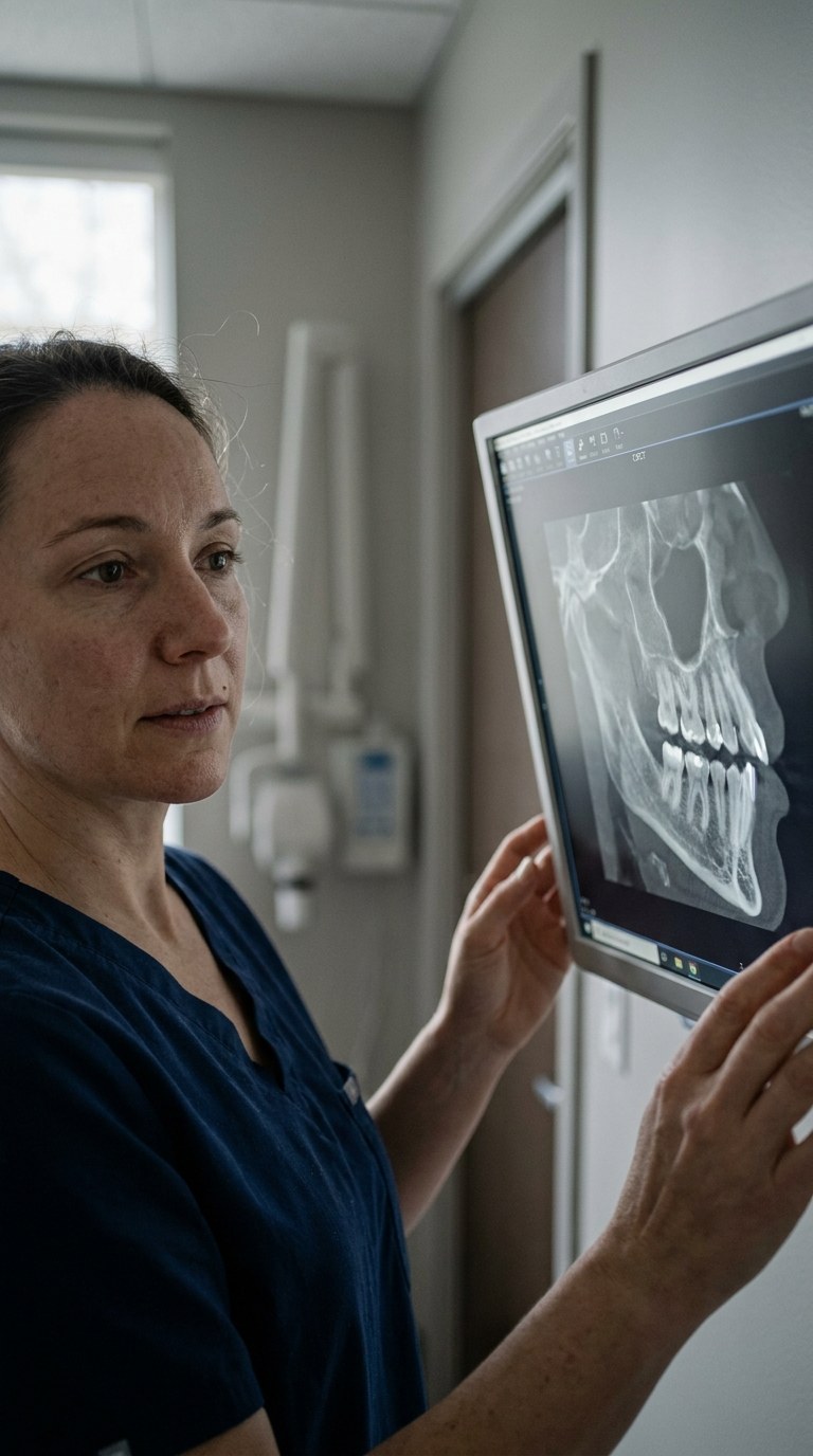 A CBCT scan used to plan zygomatic implants at ANEWU